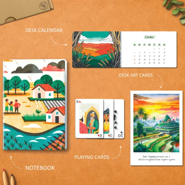 Celebrate India’s heritage with our luxury gift box featuring handmade paper goods and cultural designs — a perfect blend of tradition and modern style.