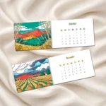 Indian Seasons Landscape Art Calendar regional landscapes cultural scenery premium quality natural heritage India By Hyper Lovely Studio.