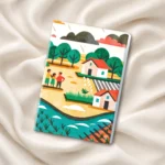 Notebook design with artistic seasonal inspiration. By Hyper Lovely Studio.