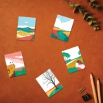 Landscape Stickers natural beauty scenic vistas outdoor nature premium quality peaceful design By Hyper Lovely Studio