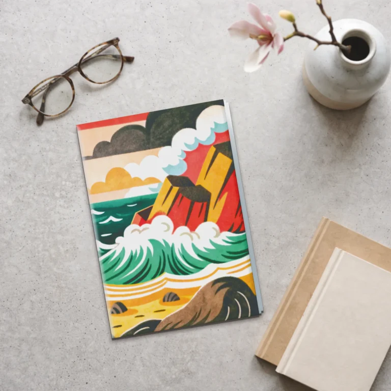 Desk Essentials Gift Box with a notebook, desk calendar, bookmarks, and stickers, playing cards. Ideal for corporate gifting, events, and desk-ready gifting.