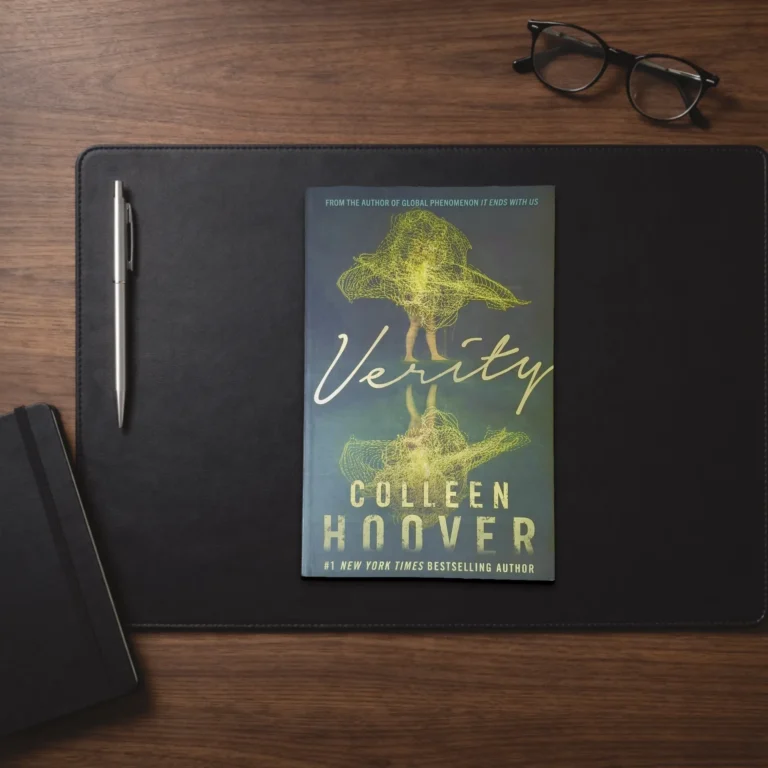 A Hyper Lovely Studio reader gift set featuring a suspense novel and Desk Art Cards, designed for aesthetic reading and workspace personalization.